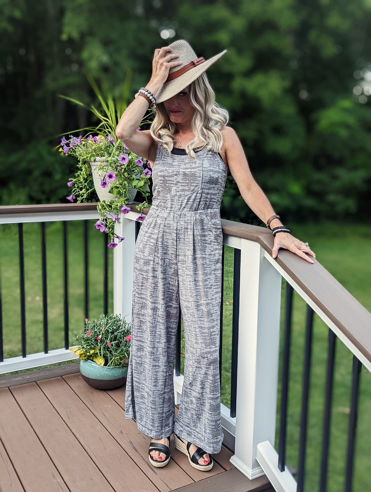 LEOLA CAMI JUMPSUIT - GREYS