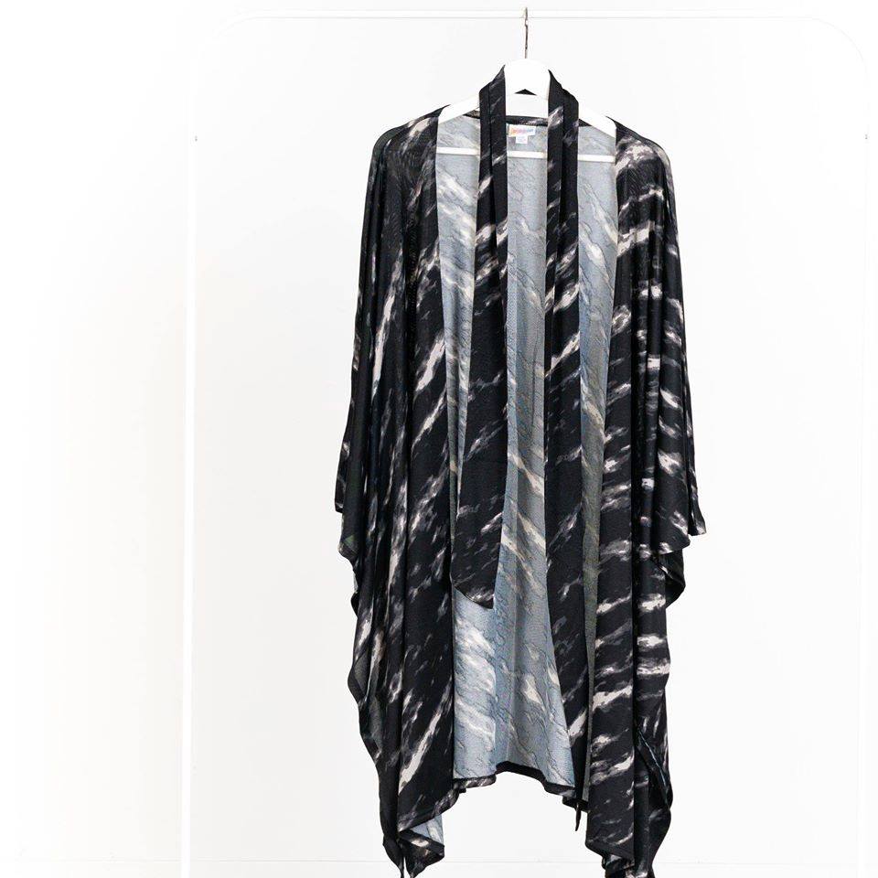 SAVANNAH - BLACK TIE-DYE STRIPE