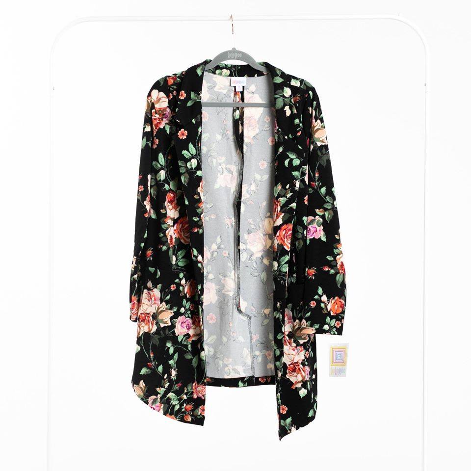 GWEN BLAZER - BLACK FLORAL