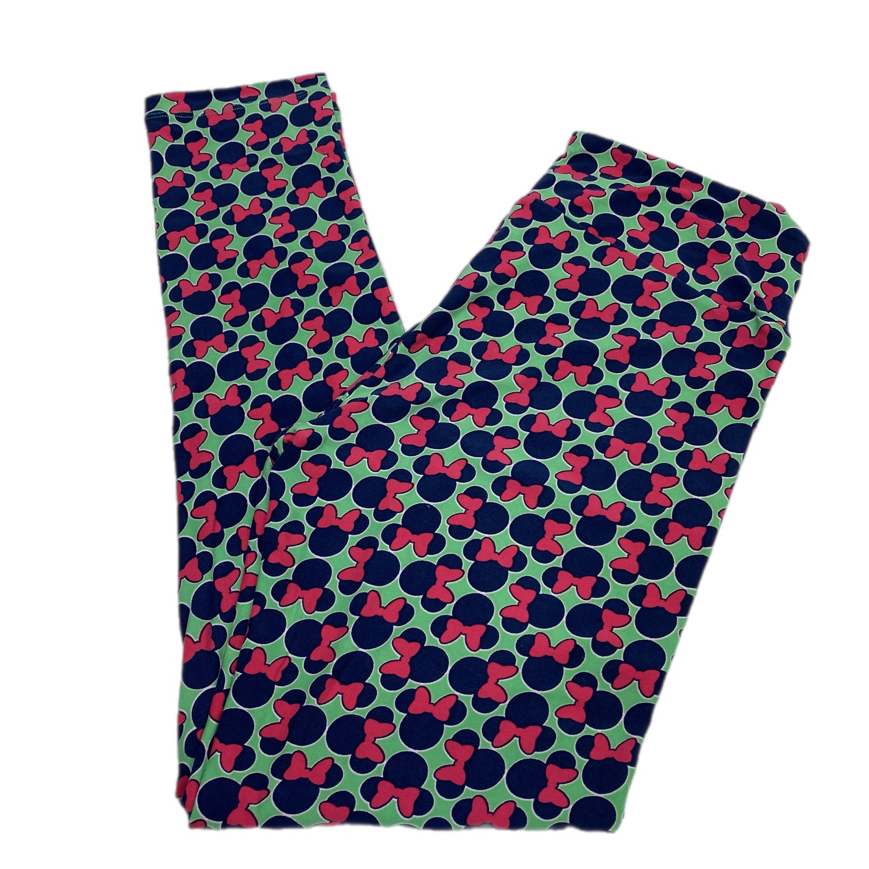 DISNEY ADULT LEGGINGS - ONE SIZE NAVY MINNIE MOUSE