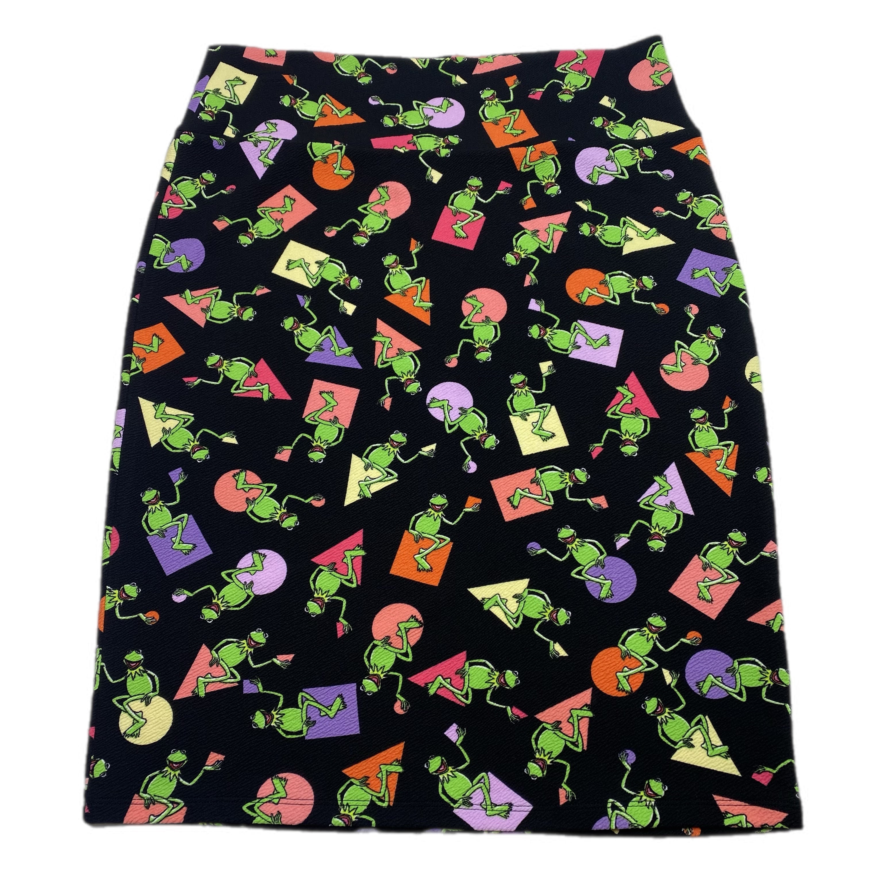 DISNEY CASSIE PENCIL SKIRT -  KERMIT BLACK SHAPES