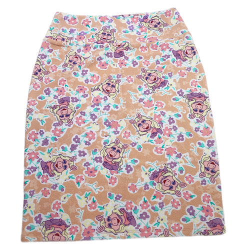 DISNEY CASSIE PENCIL SKIRT -  MISS PIGGY PEACH