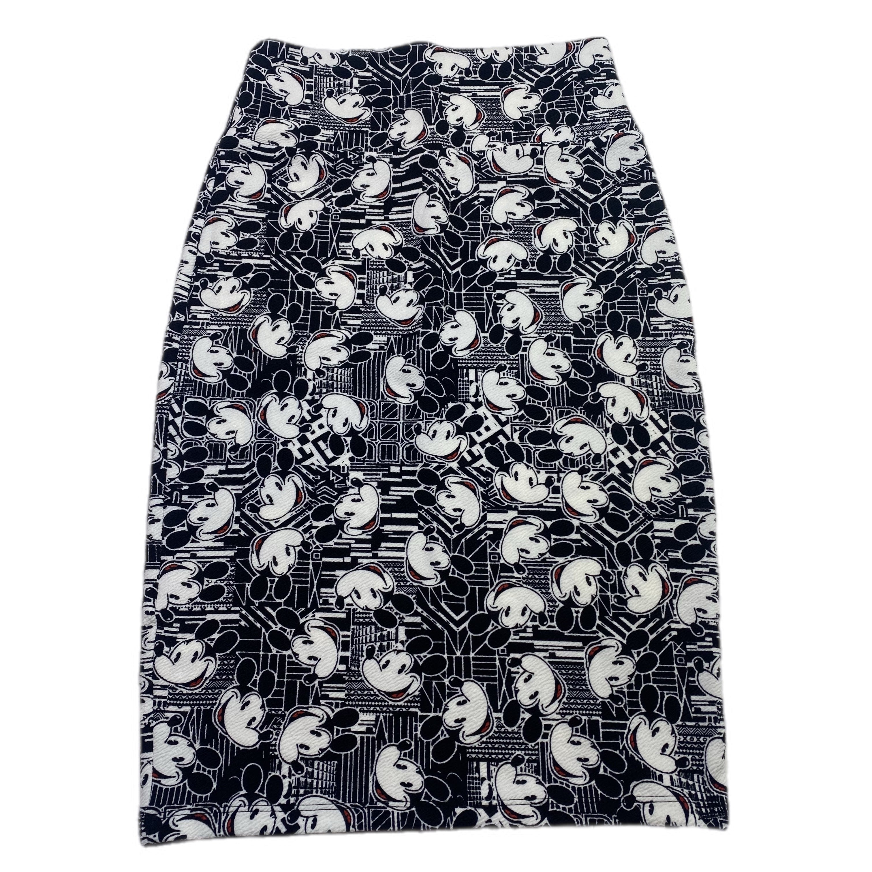 DISNEY CASSIE PENCIL SKIRT -  MICKEY BLACK & WHITE