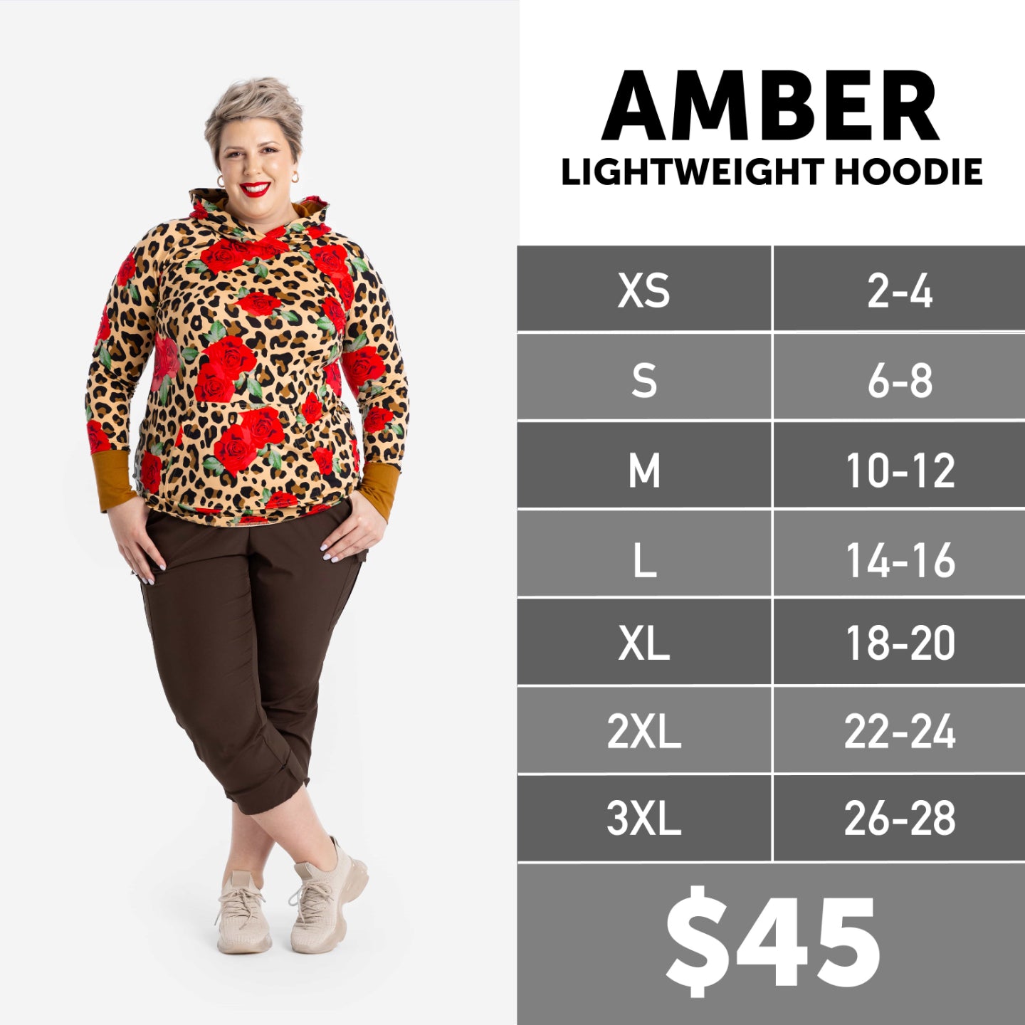 Amber hoodie lularoe sizing best sale